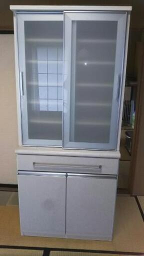 食器棚 ホワイト 棚