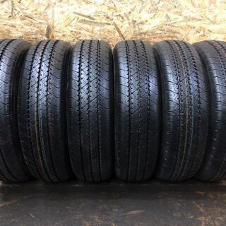 新車外し BS V-STEEL RIB 265 205/70R17.5 115/113L LT 17.5インチ トラックタイヤ 夏 6本 2020年 トヨエース ダイナ デュトロ等　(TT87) クレジットカード QR決済可能