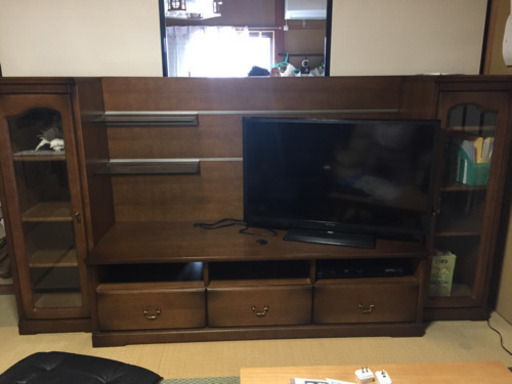 飾り棚付きテレビ台　＝引っ越しにつき大幅値下げ＝