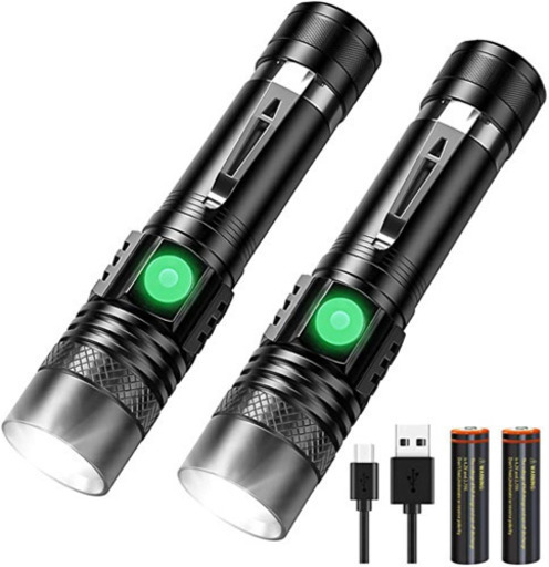 Karrong 懐中電灯 LED 充電式 ハンディライト - 18650電池