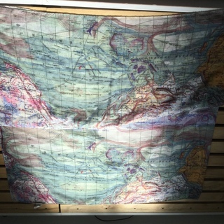 お洒落　世界地図風　インテリアにも！