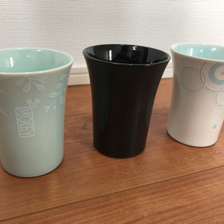 【未使用】ディズニー ミッキー&フレンズ トリオ陶コップセット