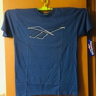 【新品】reebok メンズ　Tシャツ　L 胸囲90〜98 ブルーの画像