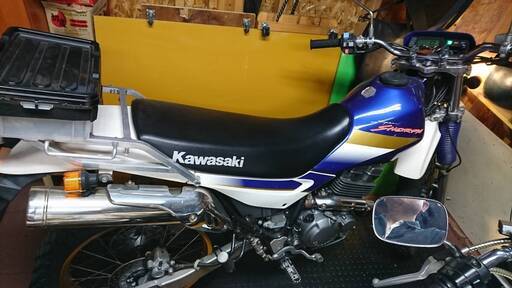 カワサキ　スーパーシェルパ　車庫保管　おまけ付　走行５２００キロ　２５０ｃｃ