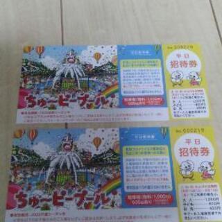 ちゅーピープール　平日招待券　２枚