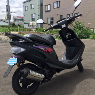 ヤマハ　スーパージョグZR（3YK）黒　（赤ファン）の画像