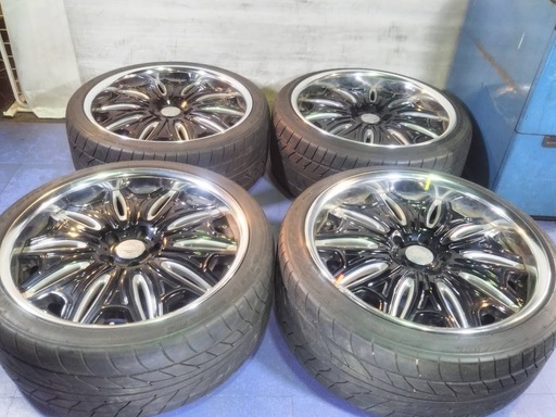 20インチ☆人気☆ワーク WORK  アルファード/レクサス/クラウン/マジェスタ/ヴェルファイア　 ラスターレ RUSTTERE（リム部キズ目立ちます）　日本製 245/35R20