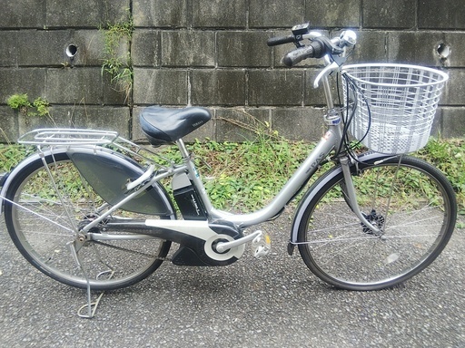 YAMAHA　2010モデル　電動アシスト自転車　PAS　リチウムスーパー　26インチ　シルバー　　約9年使用