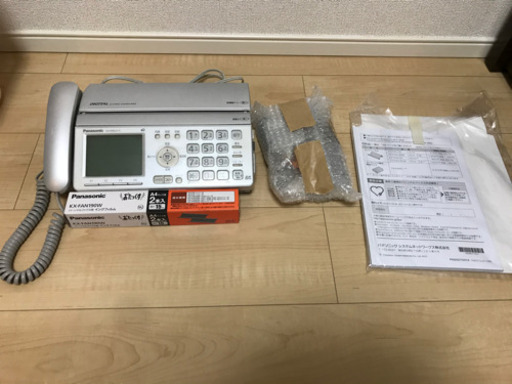 【終了・中古品】FAX機能付き電話機、子機１台付き