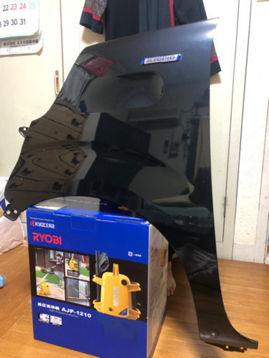 スペーシアカスタムの左側フェンダー