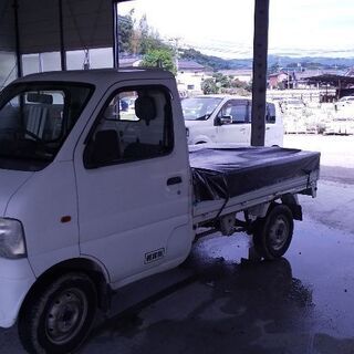  軽トラ、荷台シート付きの画像