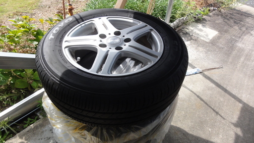 15インチ美品アルミホイール付 ５穴  値下げしました