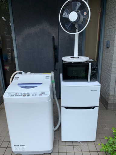 家電４点セット。激安まとめ売り。※①近くまで引き取りに来てくれるかた②片道1時間以内なら無料配達します。