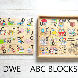 500円 USED【DWE】ディズニー英語システム 木製 ABC...