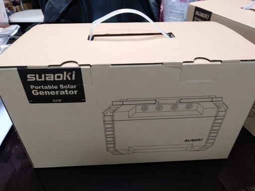 商品②ポータブル電源 S270+50Ｗ折り畳み式ソーラーパネルセット入荷！★動画有★★新品未開封！メーカー保証付き！！