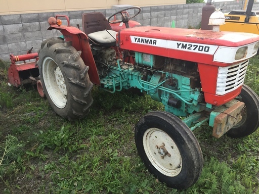 札幌市清田区発　ヤンマー　トラクター　ＹＭ２７００　ロータリー付き