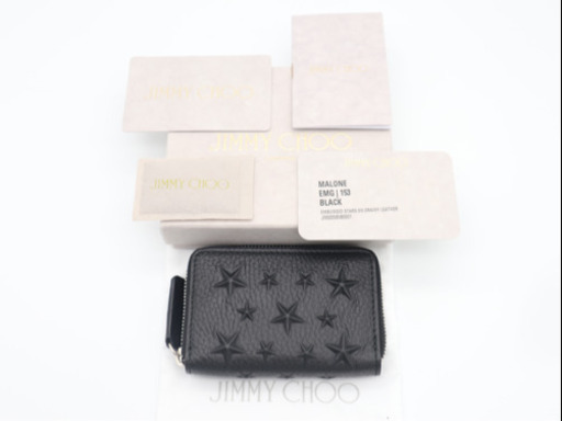 《JIMMY CHOO/エンボススタースタッズ ケース》Aランク 極美品