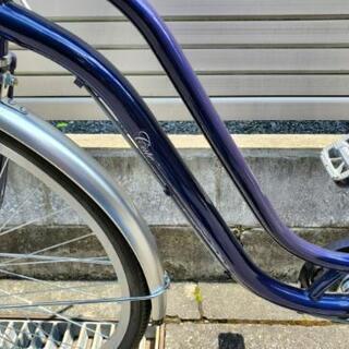 値下げ！26インチ　おしゃれな　ファッションサイクル　（シティサイクル）　走行僅か、新品同様！　ブルーの画像