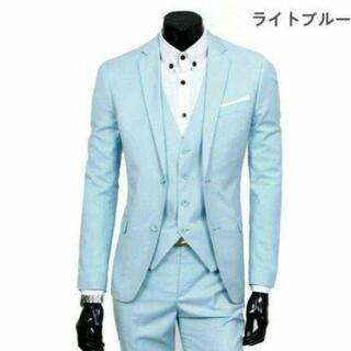 激安❗新品❗軽量ウオッシャブル❢春夏用スーツ3点セット❢6XL綺...