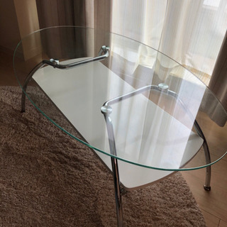 キャンセル再投稿※ ガラステーブルの画像