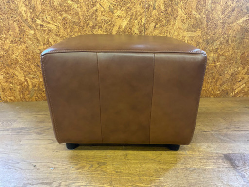 0801-7 ☆極美品☆ レザーワールド　オットマン　本革