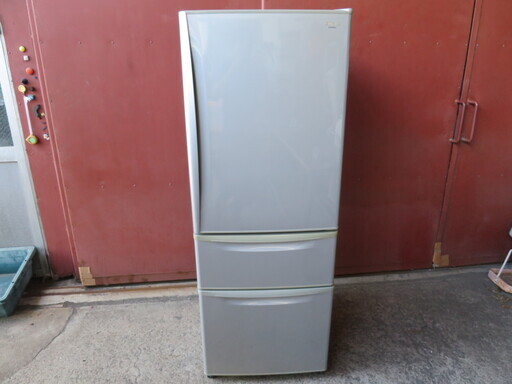 【動作確認済】ナショナル　自動製氷付き　3ドア冷凍冷蔵庫　NR-C326M-H　2007年製　320L