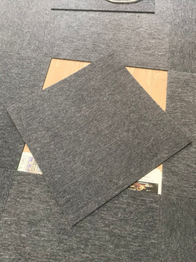 タイルマット タイルカーペット 50×50CM 27枚入 大判タイプ 静床ライト 防音マット ライトグレー (ライトグレー)