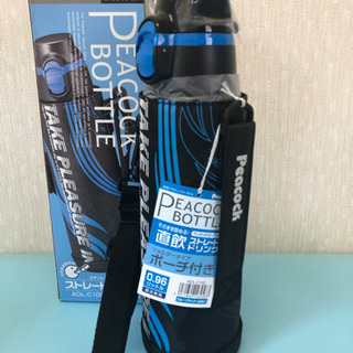 新品未使用品　ピーコック魔法瓶工業 ピーコック ダイレクトボトル(ポーチ付960ml) / ブルー / ADL-C100の画像