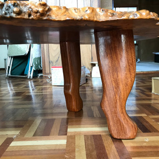 天然木 一枚板 こぶ 座卓