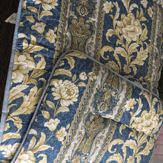 【美品】敷布団 ブルー 100cm*200cm