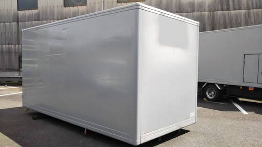 アルミバン ボデー 2ｔ 小型 箱 コンテナ 物置 DIY 倉庫 トラックコンテナ ガレージ（No. 28369）