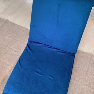 座椅子　青