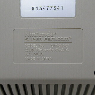 JKN1434/スーパーファミコン/SFC/本体/レトロ/任天堂/ニンテンドー/Nintendo/SHVC-001/中古品/の画像