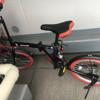 折り畳み自転車　20インチ　6段変速　カゴ　状態良好