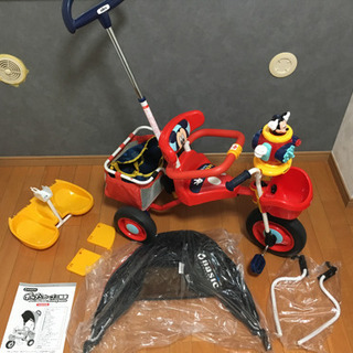 ミッキーマウス ポップンカーゴ三輪車の画像