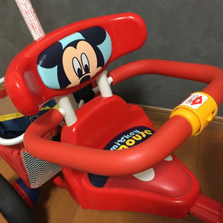 ミッキーマウス ポップンカーゴ三輪車の画像