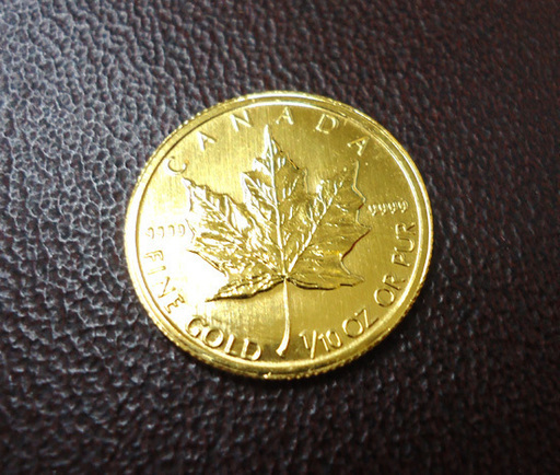 メイプルリーフ金貨 1/10オンス 純金 K24 9999 3.1g ケース付 2002年   ☆ PayPay(ペイペイ)決済可能 ☆ 札幌市 豊平区 平岸