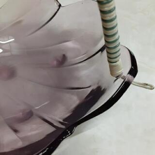 持ち手付き　お皿　レトロの画像