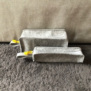 IKEA KNALLBÅGE アクセサリーバッグ2点セット（フェ...