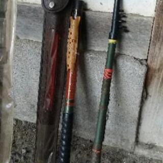 釣竿、網