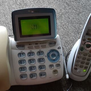 パイオニア製　留守番電話機　子機(未使用）付きの画像