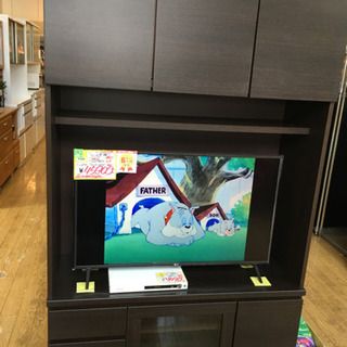 ニトリ 収納付き テレビボード 枠付き ウォーレン 120 モダ...