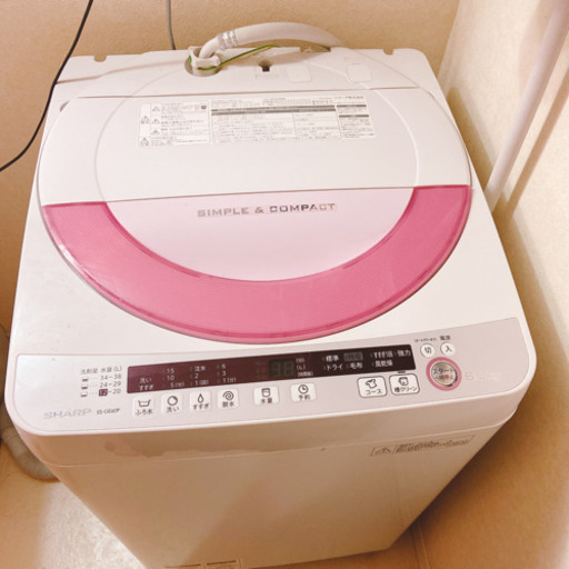 洗濯機　シャープ　2015年製　6kg
