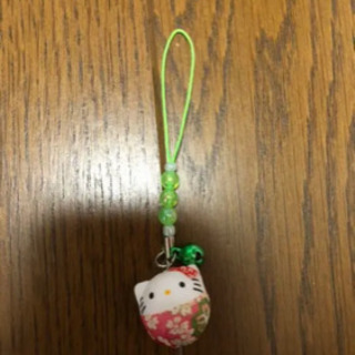 キティちゃん　和紙工芸品　ストラップ