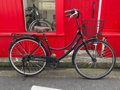 112 ★激安★変速ギア6段 オートライト 27インチ 軽整備済み 防犯登録 中古自転車 ママチャリ 横浜