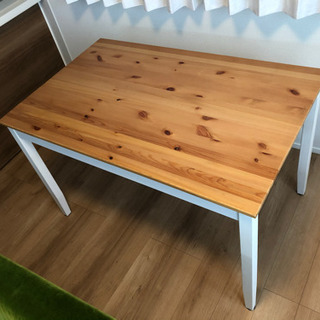 IKEA ダイニングテーブル LERHAMN レールハムン 4人用の画像