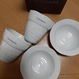 クロワッサンコップ小皿セット