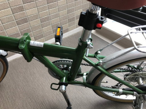 【お譲り先決定】折りたたみ自転車　モスグリーン　20インチ