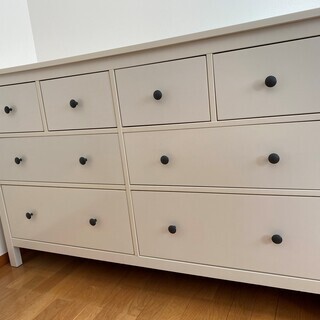 IKEA HEMNES ヘムネス チェスト　美品（引き出し×8）, ホワイトステイン　白