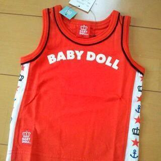 新品★ラインタンクトップ80赤ベビドBABYDOLLベビードール